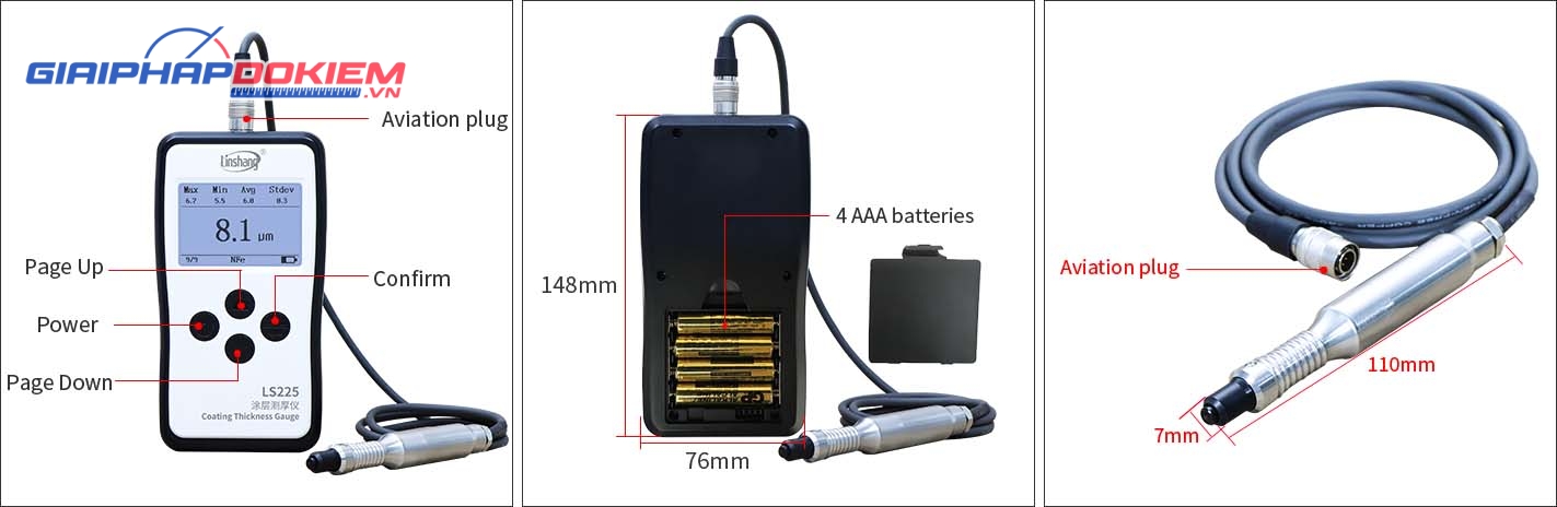 Dụng cụ cố định máy đo độ dày lớp phủ Linshang LS225+N1500 15 Dụng cụ cố định máy đo độ dày lớp phủ Linshang LS225+N1500 - Ảnh 6