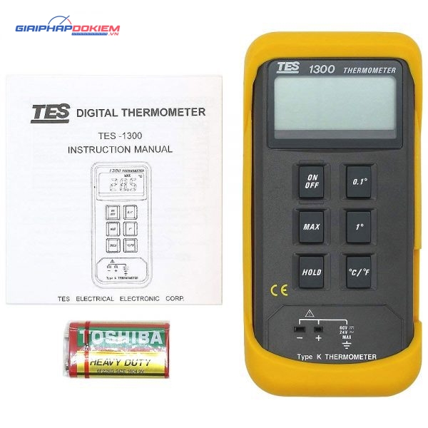 Máy đo nhiệt độ tiếp xúc TES 1300 10 Máy đo nhiệt độ tiếp xúc TES 1300 - Ảnh 4