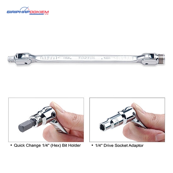 Cần vặn 2 đầu điếu 1/4" TOPTUL AREA 1 Cần vặn 2 đầu điếu 1/4" TOPTUL AREA