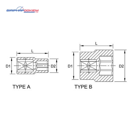 Tuýp lục giác 1/4" TOPTUL BBEA 2 Tuýp lục giác 1/4" TOPTUL BBEA - Ảnh 2