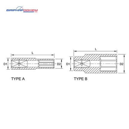 Tuýp lục giác dài 1/4" TOPTUL BBEE 2 Tuýp lục giác dài 1/4" TOPTUL BBEE - Ảnh 2
