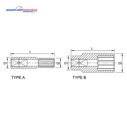 Tuýp bông dài 1/4" TOPTUL BBEF 2 Tuýp bông dài 1/4" TOPTUL BBEF - Ảnh 2