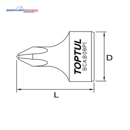 Tuýp bake đặc 1/4" TOPTUL BCAB 2 Tuýp bake đặc 1/4" TOPTUL BCAB - Ảnh 2