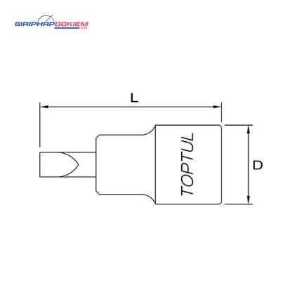 Vít dẹt TOPTUL BCCA 2 Vít dẹt TOPTUL BCCA - Ảnh 2