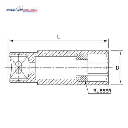 Tuýp mở bugi 1/2" có nam châm TOPTUL BAAU 2 Tuýp mở bugi 1/2" có nam châm TOPTUL BAAU - Ảnh 2