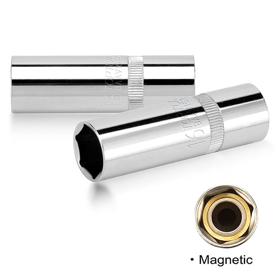 Tuýp mở bugi 1/2" có nam châm Toptul BAAV 1 Tuýp mở bugi 1/2" có nam châm Toptul BAAV