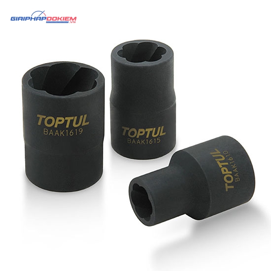 Đầu tuýp bông đen TOPTUL BAAK 1 Đầu tuýp bông đen TOPTUL BAAK