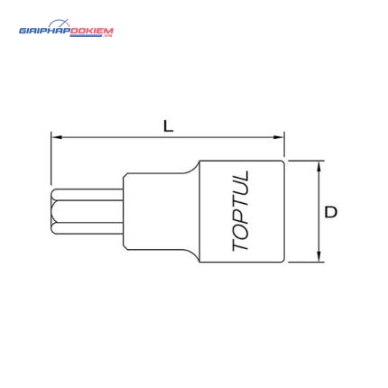 Đầu vít lục giác 3/4" TOPTUL BCDA 2 Đầu vít lục giác 3/4" TOPTUL BCDA - Ảnh 2