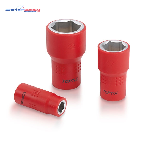 Đầu tuýp lục giác 1/4", 3/8", 1/2" cách điện TOPTUL BAEA 1 Đầu tuýp lục giác 1/4", 3/8", 1/2" cách điện TOPTUL BAEA