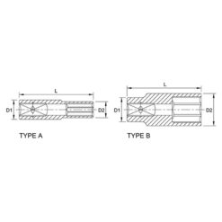 Tuýp lục giác dài 3/8" TOPTUL BBEE 3 p 160923 07853