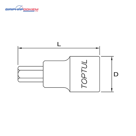 Vít lục giác TOPTUL BCDA 2 Vít lục giác TOPTUL BCDA - Ảnh 2