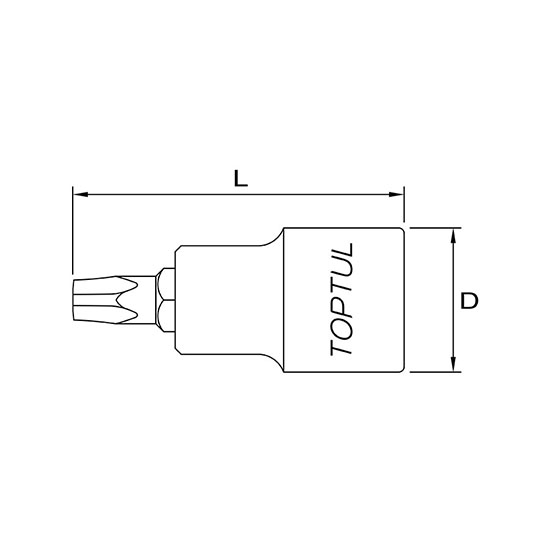 Đầu vít sao lỗ TOPTUL BCNA 2 Đầu vít sao lỗ TOPTUL BCNA - Ảnh 2