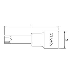 Tuýp đầu sao 1/2" TOPTUL BCXA 3 p 160930 09100