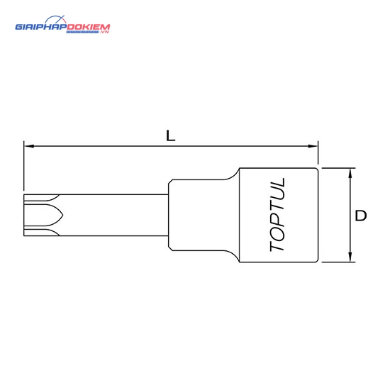 Tuýp đầu sao 1/2" TOPTUL BCXA 2 Tuýp đầu sao 1/2" TOPTUL BCXA - Ảnh 2