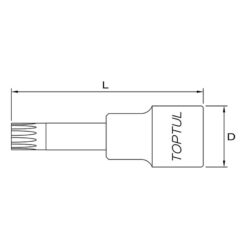 Tuýp lục giác 1/2" Toptul BCJA 3 p 160930 09135
