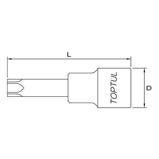 Tuýp đầu sao 1/2" TOPTUL BCGA 2 Tuýp đầu sao 1/2" TOPTUL BCGA - Ảnh 2