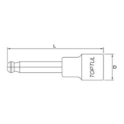 Tuýp đầu bi 1/2" Toptul BCPA 3 p 161003 09458
