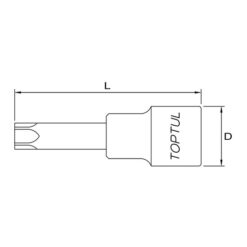 Tuýp đầu sao 1/2" TOPTUL BCVA 3 p 161003 09493