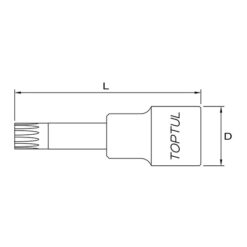 Tuýp đầu bông 1/2" TOPTUL BCMD 3 p 161003 09496