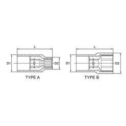 Đầu tuýp lục giác 1/4", 3/8", 1/2" cách điện TOPTUL BAEA 3 p 180508 01096