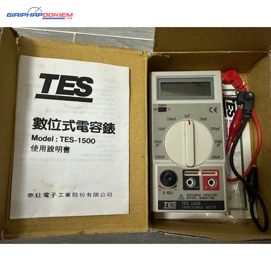 Đồng hồ đo điện dung TES 1500 9 Đồng hồ đo điện dung TES 1500 - Ảnh 4