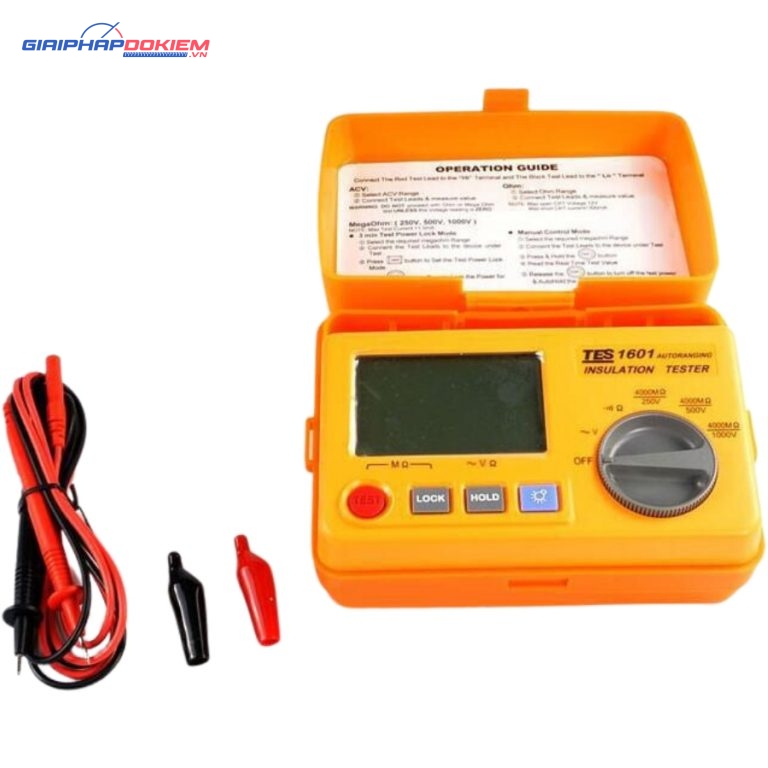 Máy đo điện trở cách điện TES-1601 10 Máy đo điện trở cách điện TES-1601 - Ảnh 4
