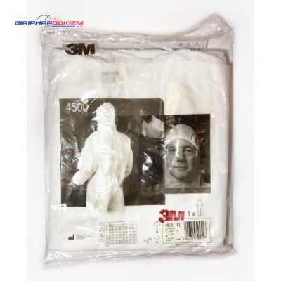 Quần áo chống hóa chất 3M 4500 4 Quần áo chống hóa chất 3M 4500
