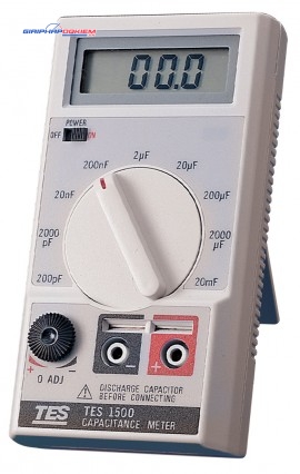 Đồng hồ đo điện dung TES 1500 7 Đồng hồ đo điện dung TES 1500 - Ảnh 2