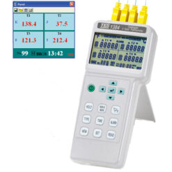 Máy ghi dữ liệu/đo nhiệt 4 kênh TES 1384 25 1384