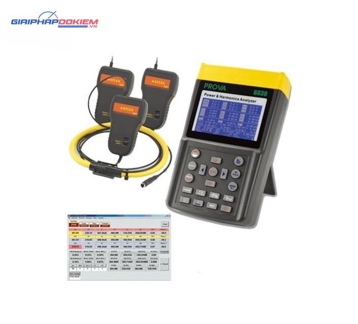 Thiết bị phân tích công suất và sóng hài PROVA 6830A+3009 (1200A) 7 Thiết bị phân tích công suất và sóng hài PROVA 6830A+3009 (1200A) - Ảnh 3