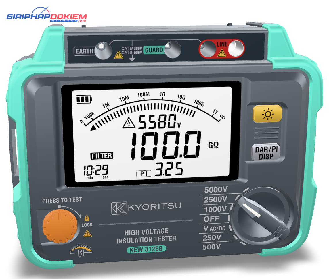 Thiết Bị Đo Cách Điện Kyoritsu 3125B 3 Thiết Bị Đo Cách Điện Kyoritsu 3125B