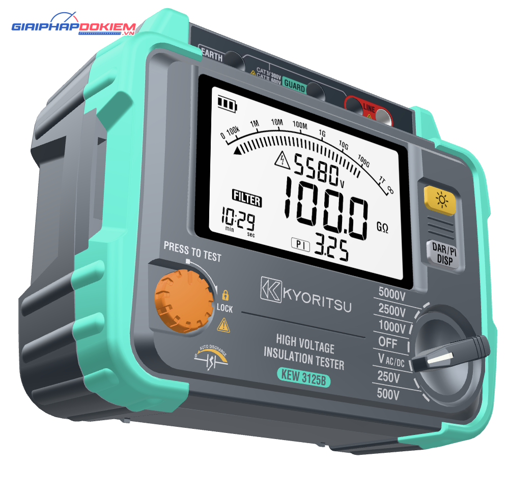 Thiết Bị Đo Cách Điện Kyoritsu 3125B 6 Thiết Bị Đo Cách Điện Kyoritsu 3125B - Ảnh 4
