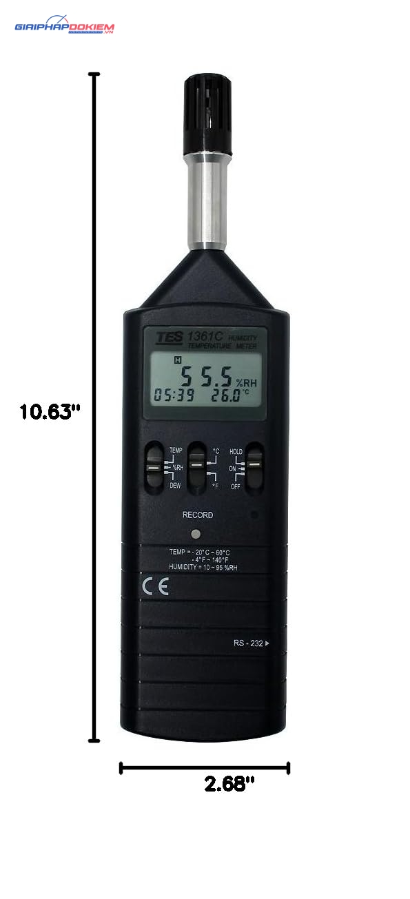 Máy đo nhiệt độ độ ẩm TES 1361C 24 Máy đo nhiệt độ độ ẩm TES 1361C - Ảnh 13