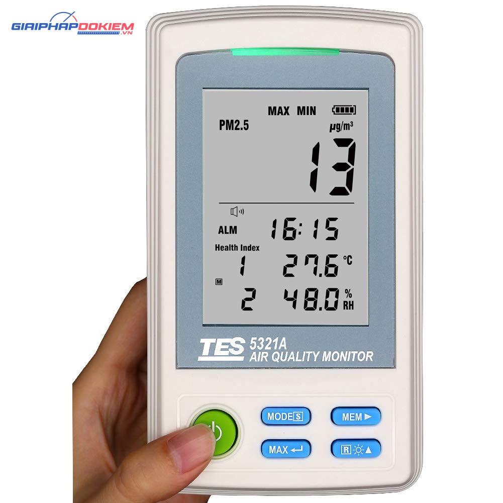 Máy đo độ bụi, nhiệt độ, độ ẩm không khí trong nhà TES 5321A 10 Máy đo độ bụi, nhiệt độ, độ ẩm không khí trong nhà TES 5321A - Ảnh 4