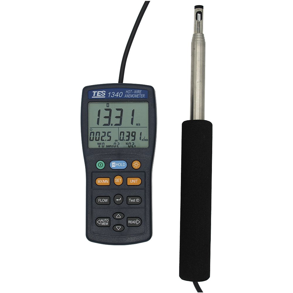 Máy đo tốc độ gió TES 1340 13 Máy đo tốc độ gió TES 1340
