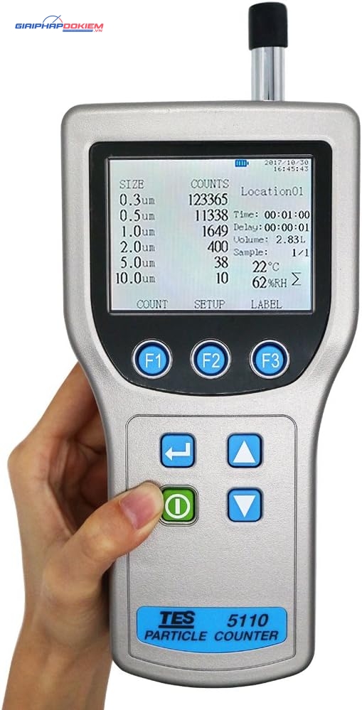 Máy đếm hạt bụi TES 5110 23 Máy đếm hạt bụi TES 5110 - Ảnh 12