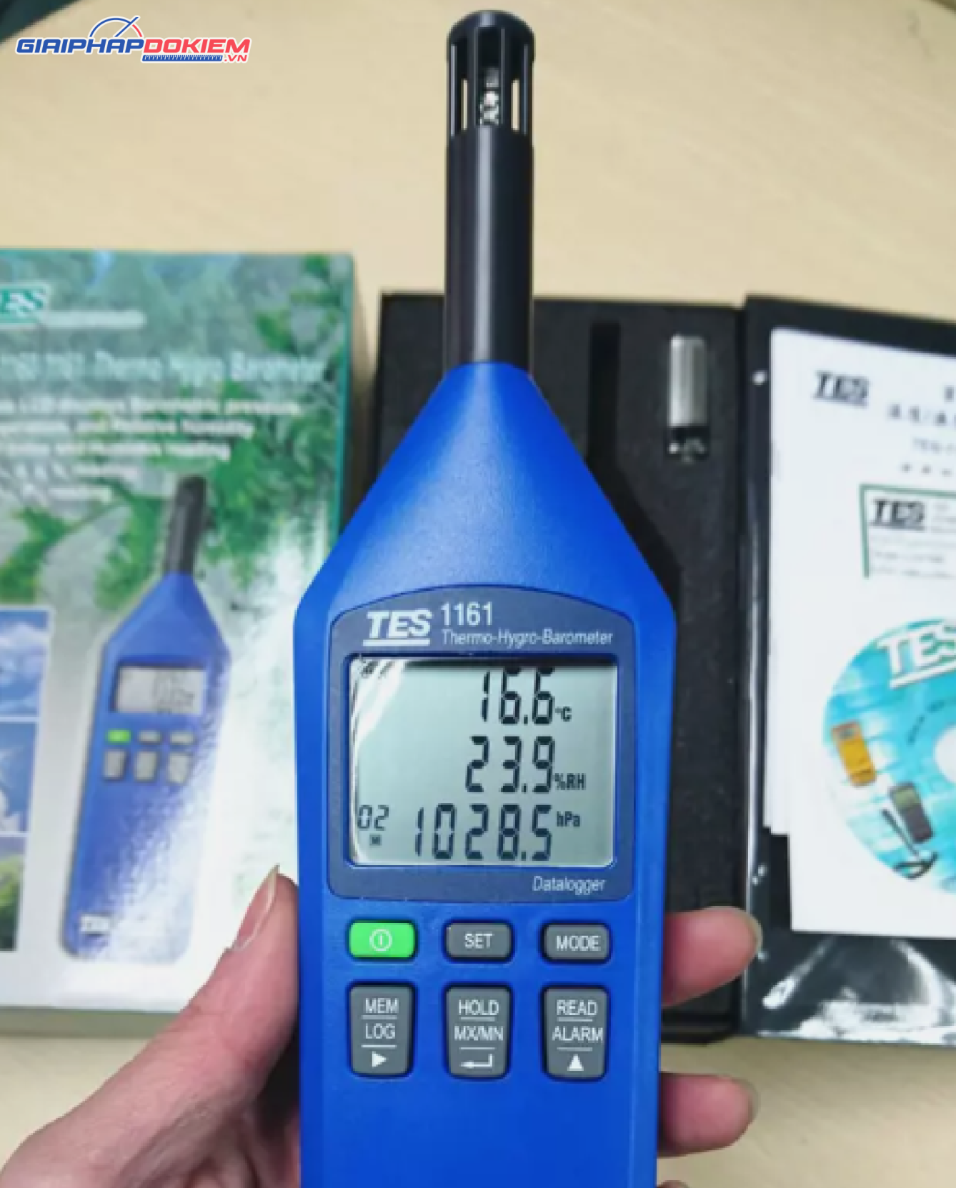 Máy đo nhiệt độ độ ẩm ,áp suất TES 1161 15 Máy đo nhiệt độ độ ẩm ,áp suất TES 1161 - Ảnh 4