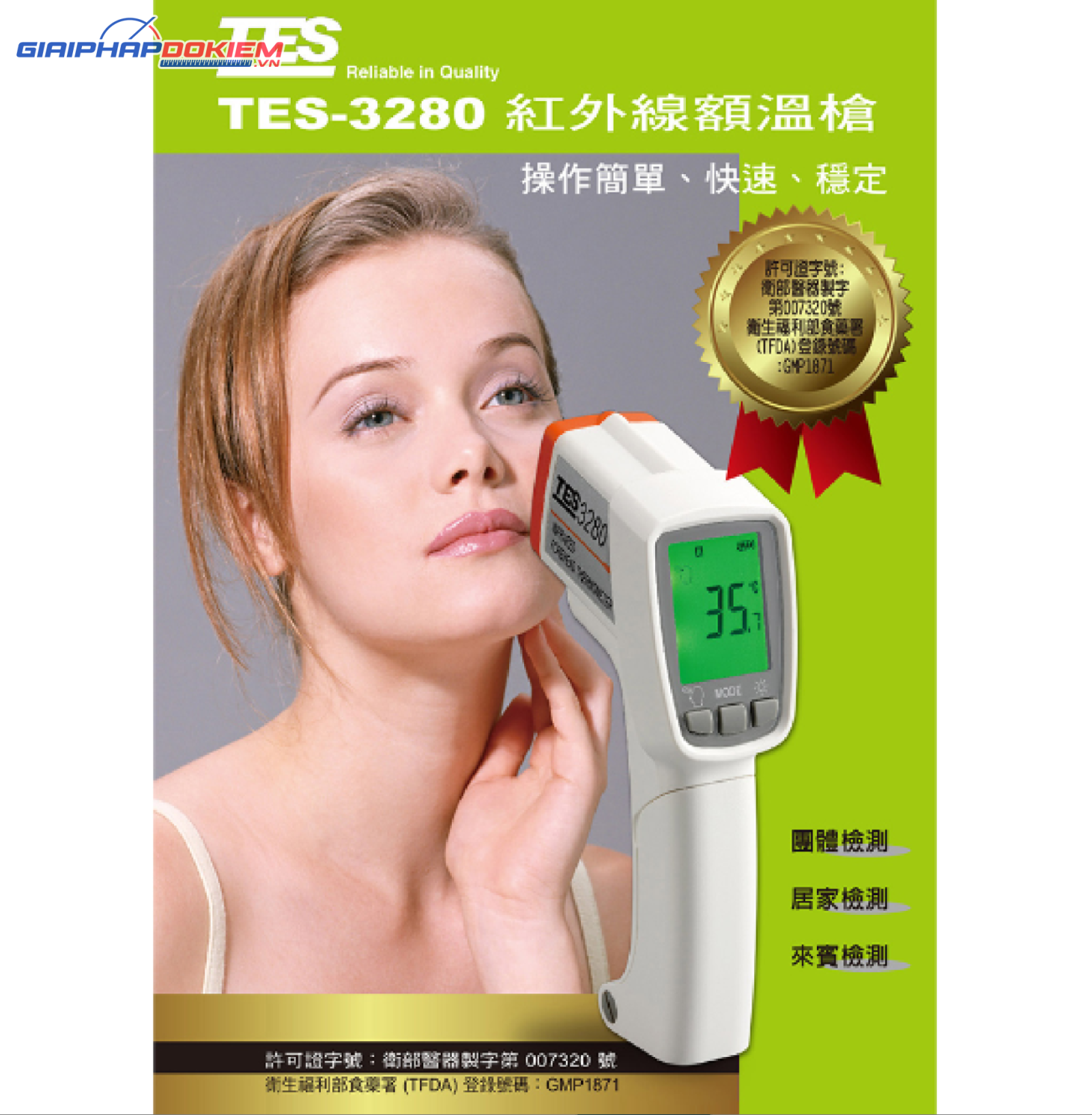 Nhiệt kế hồng ngoại đo trán TES 3280 20 Nhiệt kế hồng ngoại đo trán TES 3280 - Ảnh 11