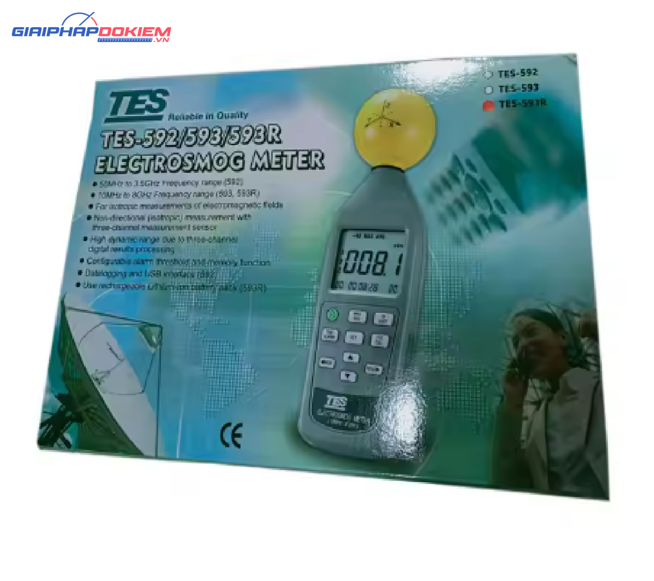 Máy đo điện trường TES 593R 13 Máy đo điện trường TES 593R - Ảnh 4