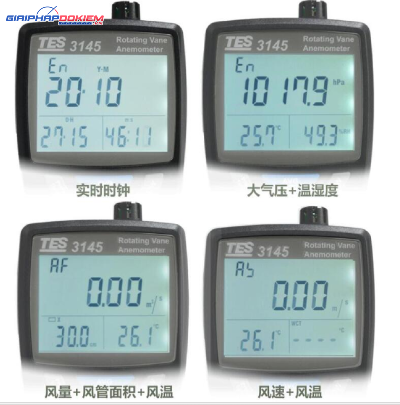 Máy đo tốc độ gió TES 3145 10 Máy đo tốc độ gió TES 3145 - Ảnh 4
