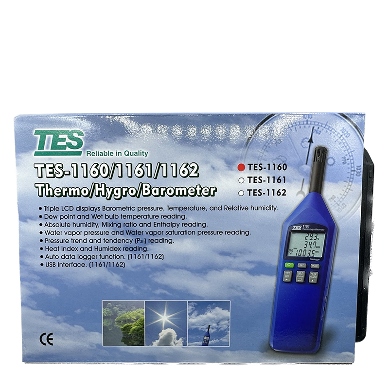 Máy đo nhiệt độ độ ẩm ,áp suất TES 1160 47 Máy đo nhiệt độ độ ẩm ,áp suất TES 1160