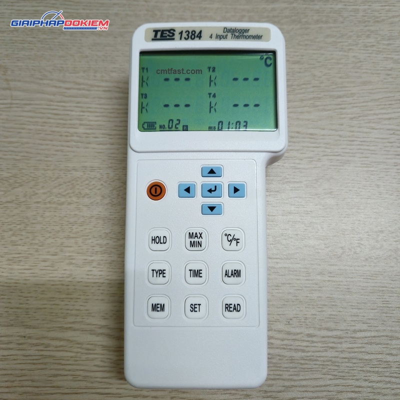 Máy ghi dữ liệu/đo nhiệt 4 kênh TES 1384 12 Máy ghi dữ liệu/đo nhiệt 4 kênh TES 1384 - Ảnh 2