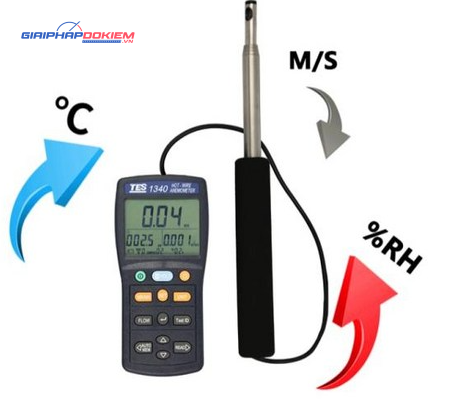 Máy đo tốc độ gió TES 1340 19 Máy đo tốc độ gió TES 1340 - Ảnh 7