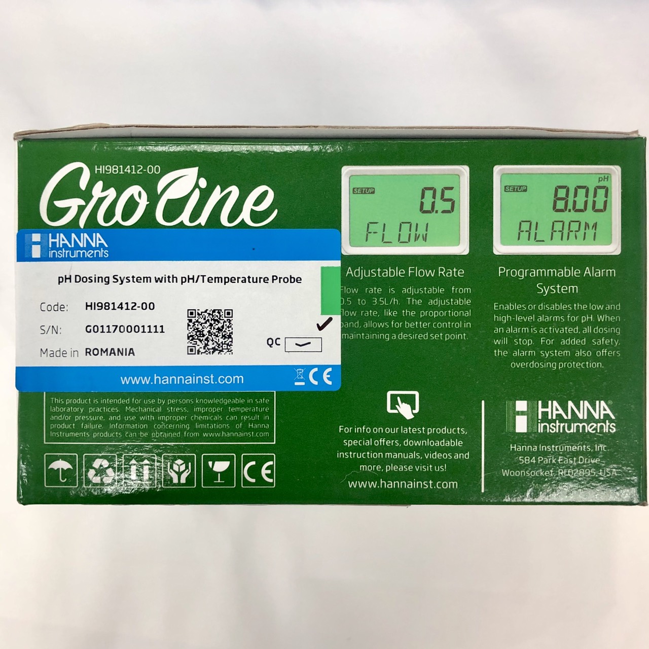 Bộ Điều Khiển pH Kết Hợp Bơm Chuyên Trong Thủy Canh GroLine Hanna HI981412 5 Bộ Điều Khiển pH Kết Hợp Bơm Chuyên Trong Thủy Canh GroLine Hanna HI981412 - Ảnh 5