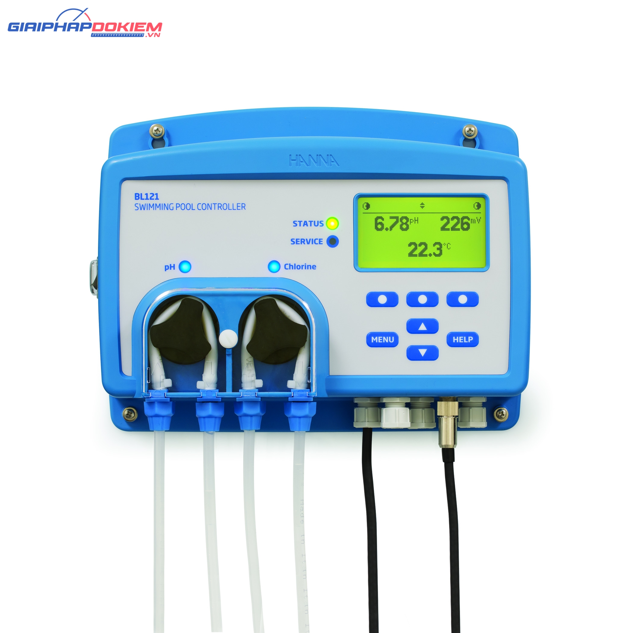 Bộ Điều Khiển (pH, ORP) Bể Bơi Với Máy Bơm Định Lượng Tích Hợp, Đầu Ra Analog Hanna BL121 3 Bộ Điều Khiển (pH, ORP) Bể Bơi Với Máy Bơm Định Lượng Tích Hợp, Đầu Ra Analog Hanna BL121 - Ảnh 3