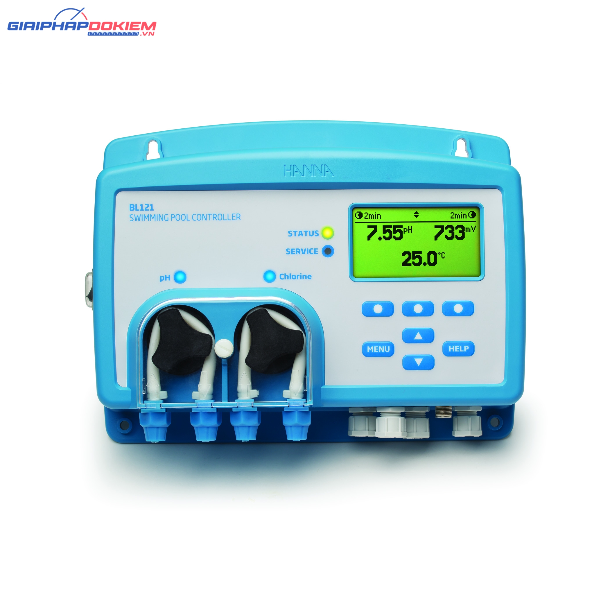 Bộ Điều Khiển (pH, ORP) Bể Bơi Với Máy Bơm Định Lượng Tích Hợp, Đầu Ra Analog Hanna BL121 1 Bộ Điều Khiển (pH, ORP) Bể Bơi Với Máy Bơm Định Lượng Tích Hợp, Đầu Ra Analog Hanna BL121