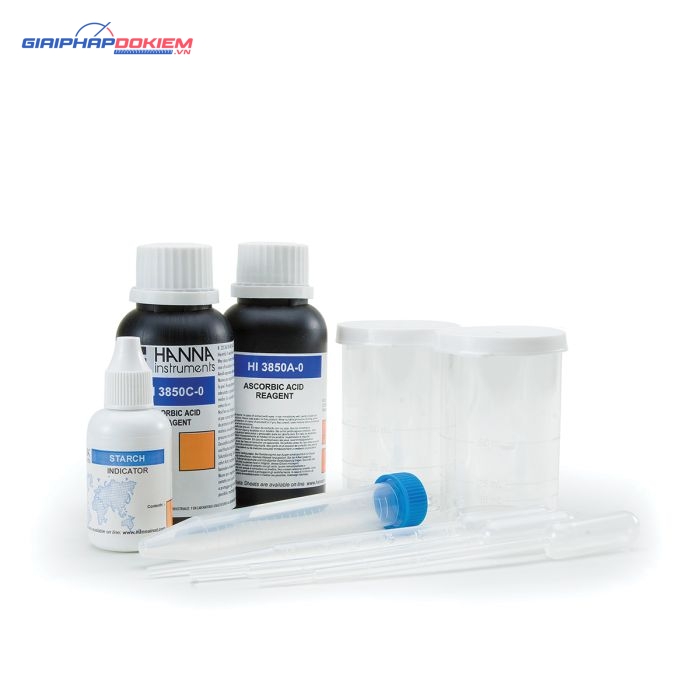 Bộ Dụng Cụ Đo Axit Ascorbic Hanna HI3850 1 Bộ Dụng Cụ Đo Axit Ascorbic Hanna HI3850