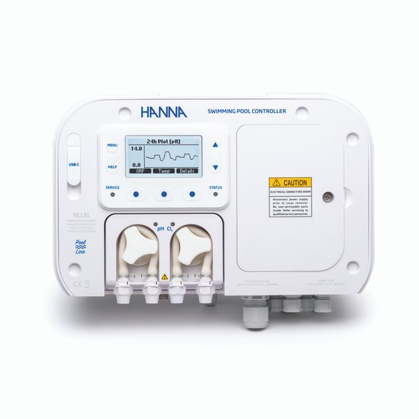 Bộ kiểm soát pH/Clorine trong bể bơi, kết hợp bơm, ngõ ra 4-20 mA Hanna BL131 2 Bộ kiểm soát pH/Clorine trong bể bơi, kết hợp bơm, ngõ ra 4-20 mA Hanna BL131 - Ảnh 2