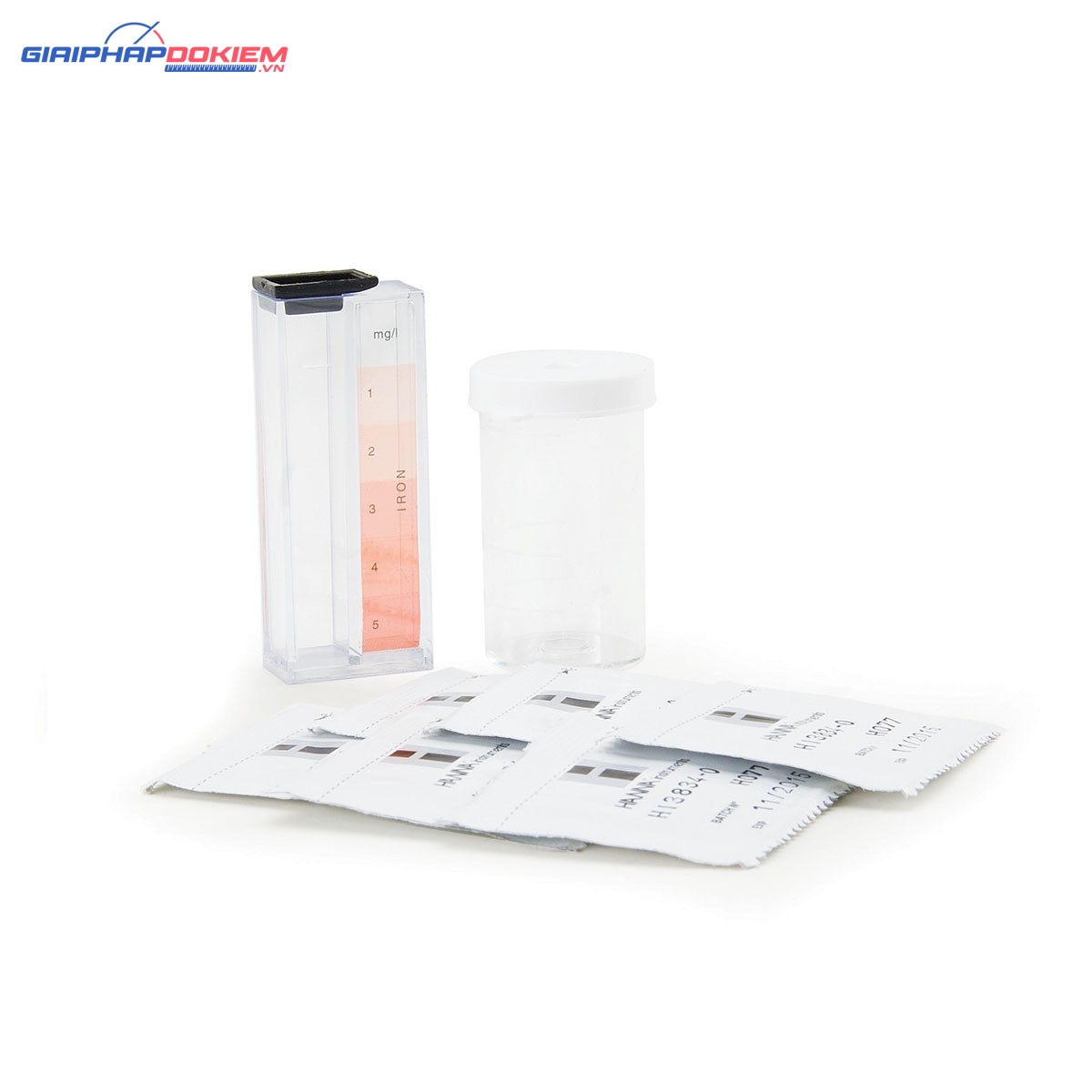 Bộ Kiểm Tra Sắt (Fe²⁺ & Fe³⁺) Thang Thấp, 50 lần Hanna HI3834 1 Bộ Kiểm Tra Sắt (Fe²⁺ & Fe³⁺) Thang Thấp, 50 lần Hanna HI3834