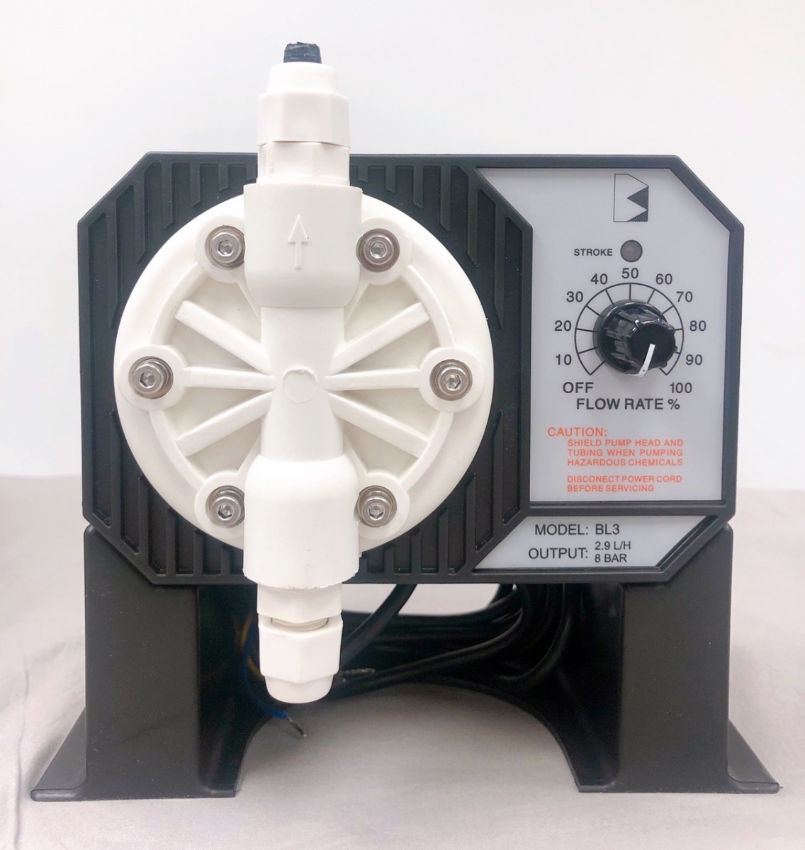 Bơm Định Lượng Hóa Chất Lỏng Black Stone 2.9 lít/giờ, 8 bar Hanna BL3-2 Bơm Định Lượng Hóa Chất Lỏng Black Stone 2.9 lít/giờ, 8 bar Hanna BL3-2